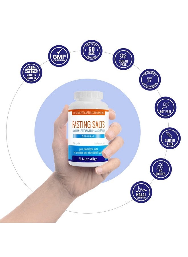 Nutri-Align Fasting Salts Fasting Electrolytes, 120 Capsules | Pure Electrolyte Capsules for Fasting - Intermittent & Extended Fasting | Sodium Potassium Magnesium Electrolytes | Sugar & Filler Free - Image 5