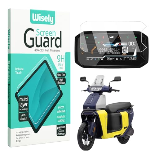 Wisely Premium Screen Guard for New TVS Orbiter Electric Scooter (2025) - TFT Display Digital Meter Protector - HD Clear, Full Cover - Easy Installation Kit - Scooty Instrument Cluster Accessories - Image 1