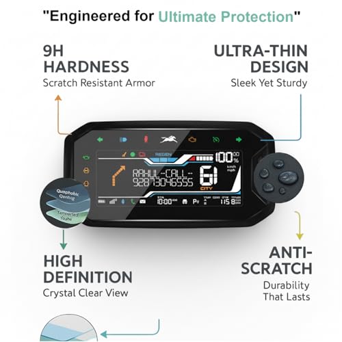 Wisely Premium Screen Guard for New TVS Orbiter Electric Scooter (2025) - TFT Display Digital Meter Protector - HD Clear, Full Cover - Easy Installation Kit - Scooty Instrument Cluster Accessories - Image 3