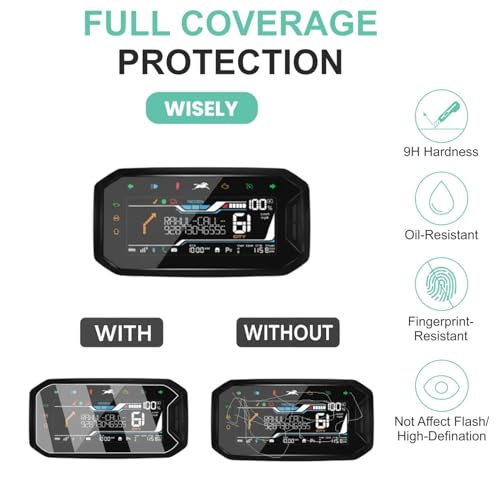 Wisely Premium Screen Guard for New TVS Orbiter Electric Scooter (2025) - TFT Display Digital Meter Protector - HD Clear, Full Cover - Easy Installation Kit - Scooty Instrument Cluster Accessories - Image 5