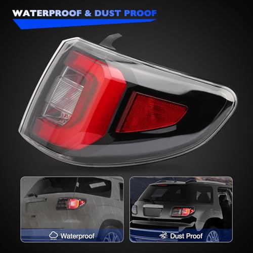 Misakomo LED Tail Light Compatible with 2013-2017 GMC Acadia SLE SLT Denali Limited Base, Replace 84051376-PFM Drive Brake Turn Signal Rear Right Taillight - Image 3
