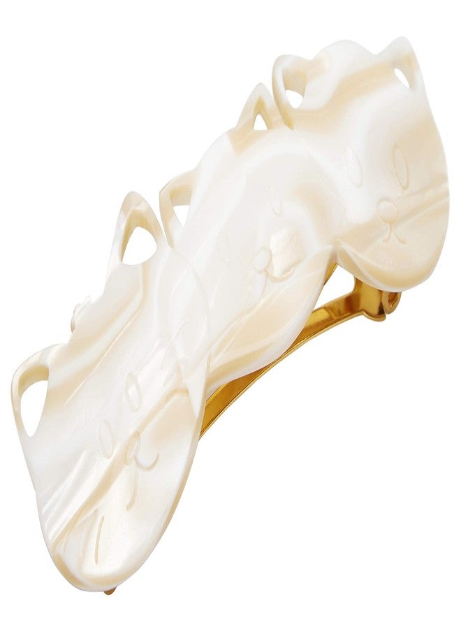 France Luxe Cat Trio Barrette, Alba - Comfortable Fit With A Simple Design - Image 1