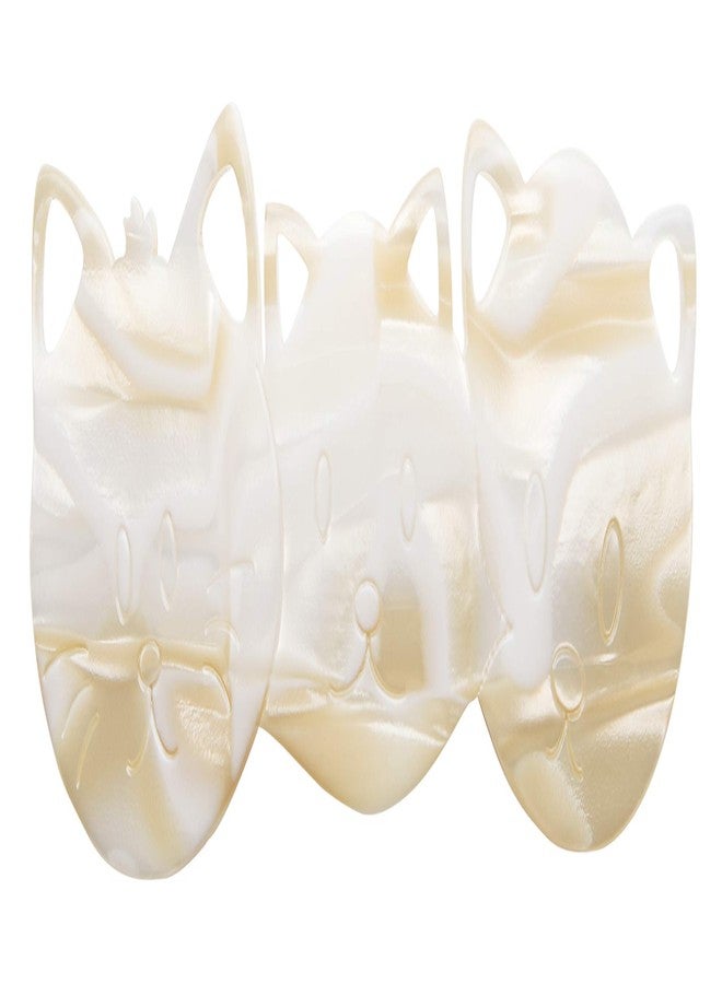 France Luxe Cat Trio Barrette, Alba - Comfortable Fit With A Simple Design - Image 2