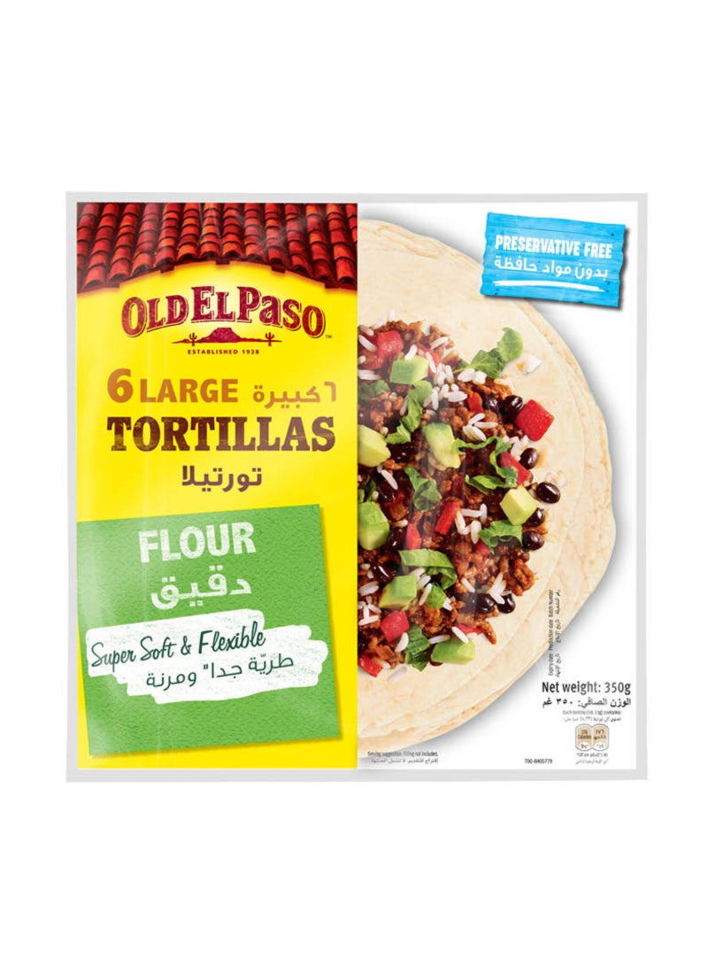 Old El Paso لفائف التورتيلا الكبيرة الناعمة بالدقيق - Image 1