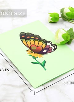 Excefore Butterfly Pop Up Card, Express Your Love with 3D Pop Up Card,  Perfect for Birthday, Engagement, Anniversary, Thank You, Wedding - Delightful Gift for Kids, Mum, Daughter, Sister, Women - Boys, Girls,  - Image 2