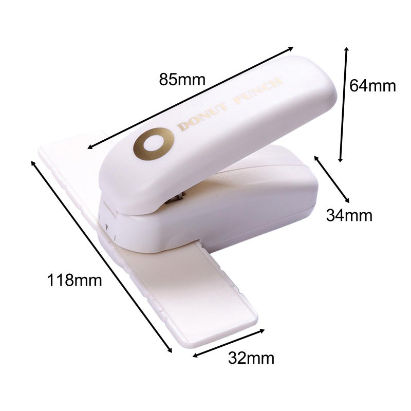 2 Hole Heavy Duty Round Binder Paper Punch Machine Metal Manual Puncher - Image 5