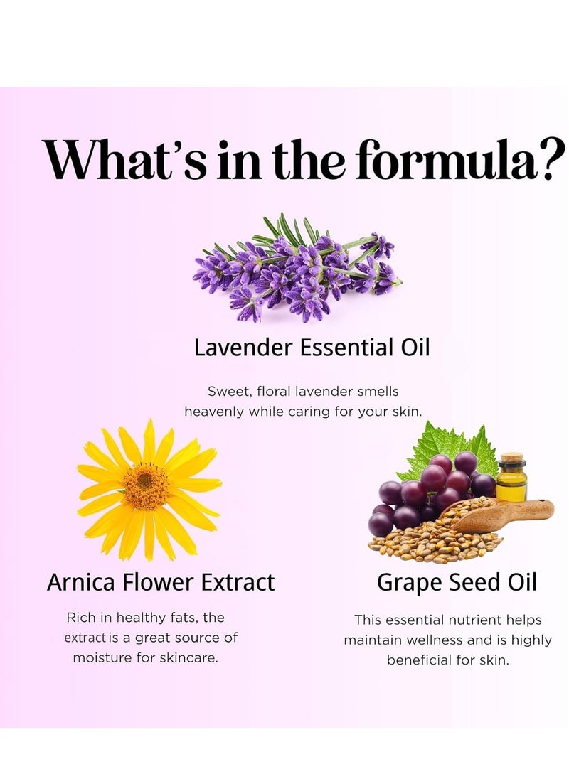 WoodSleep Lavender Oil Massage Oils For Massage Therapy, Massage Oils For Date Night, Massage Oil For Muscle Pain, Gua Sha Relaxing Body Oil, Natural Lavender Oil For Skin Hair, Fragrance Hair Oil For Women Men  - Image 2