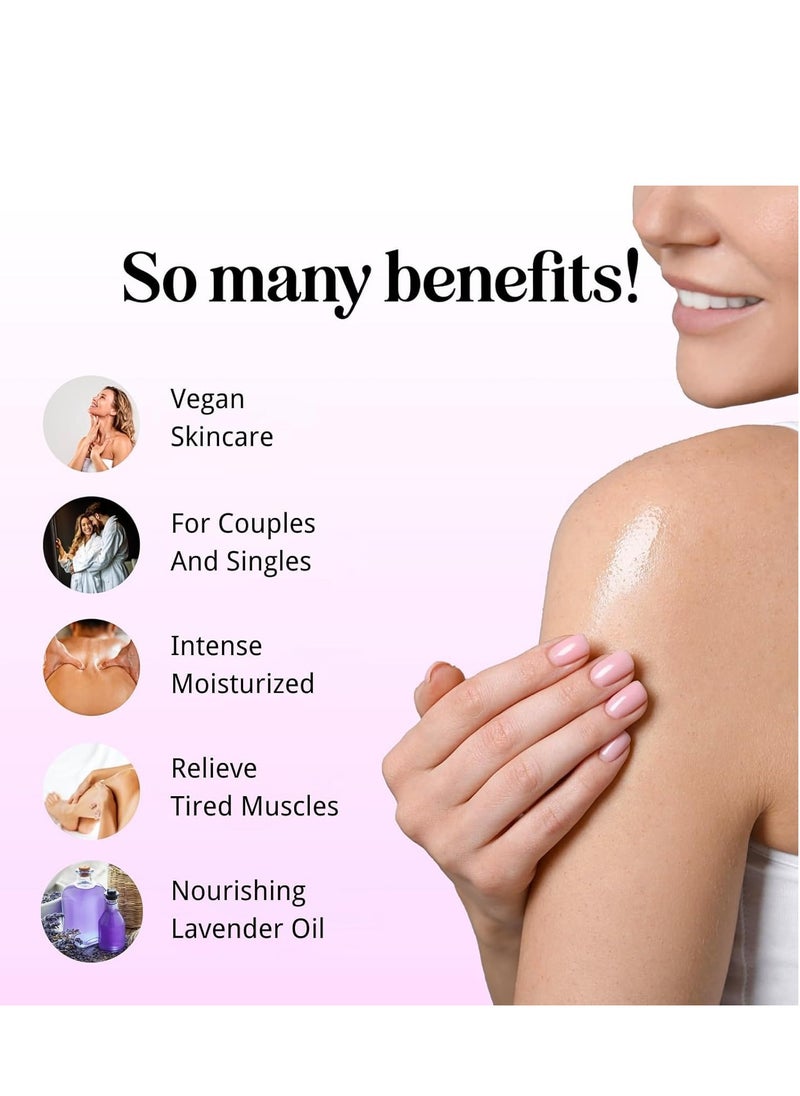 WoodSleep Lavender Oil Massage Oils For Massage Therapy, Massage Oils For Date Night, Massage Oil For Muscle Pain, Gua Sha Relaxing Body Oil, Natural Lavender Oil For Skin Hair, Fragrance Hair Oil For Women Men  - Image 3