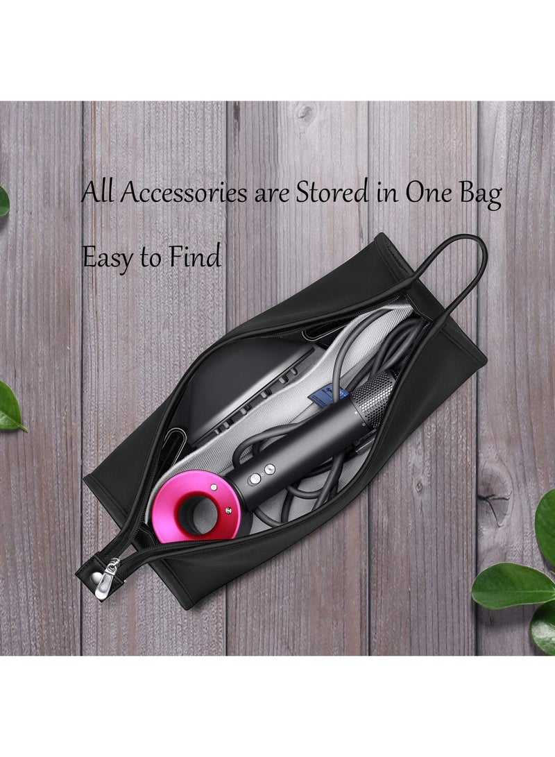 Sweet seven Travel Organizer for Dyson Curling Iron Styler - Portable Case for Hair Dryer, Styler, and Accessories - Black - Image 2