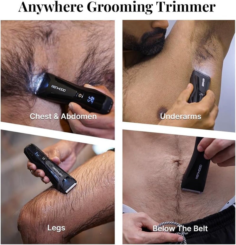 MENHOOD Men's WaterProof Cordless Grooming Trimmer for Men, Suitable for Beard, Body Private Part Shaving (Trimmer 2.0) - Image 2