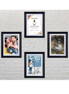 Decorhills Photo Frame Single with Tabletop & Wall Mount Display for 5x7 Inch Photo Size, Ideal Addition to Any Décor Elegant Black Frame, 2-Piece  - Image 2