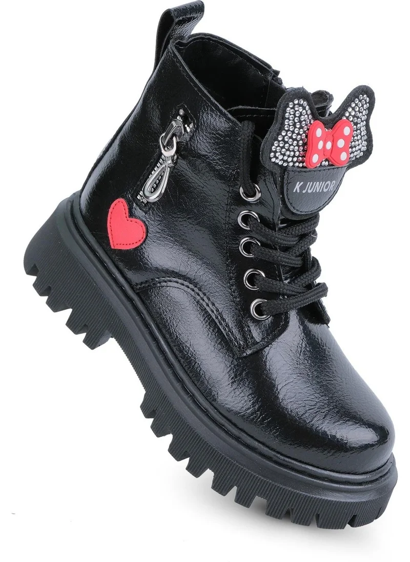 كابتن جونيور Captain Junior Girls Boots Snow Boots Postal Boots Fur Boots Pvtk 550