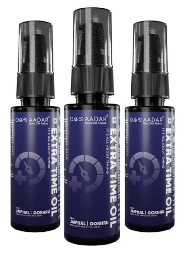 AADAR Extra Time Oil 30Ml Pack Of 3  - Image 1