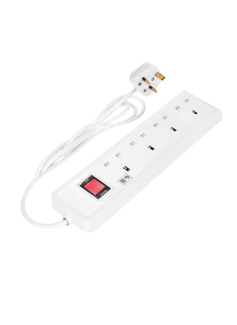 Hi Max - Hi Max Multiple Power Cord Extension 4 Socket 2990W 50/60Hz Fused and Overload Anti Fire Protection 3 Meter SH31606 - Image 1