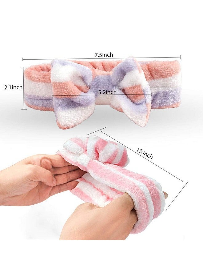 Canitor 10 Pack Spa Headbands Towel Headbands For Washing Face Bow Headbands For Women Spa Headbands Facial Headband - Image 5