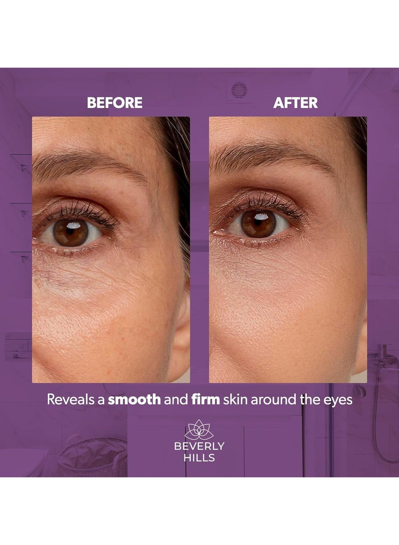 Beverly Hills DCX Under Eye Serum for Wrinkles Puffy Eyes and Dark Cirlces Treatment for All Skin Types Anti Wrinkle Serum with Seaweed Hyaluronic Acids and Peptides for Hydrated and Soft Skin 30 mL - Image 4