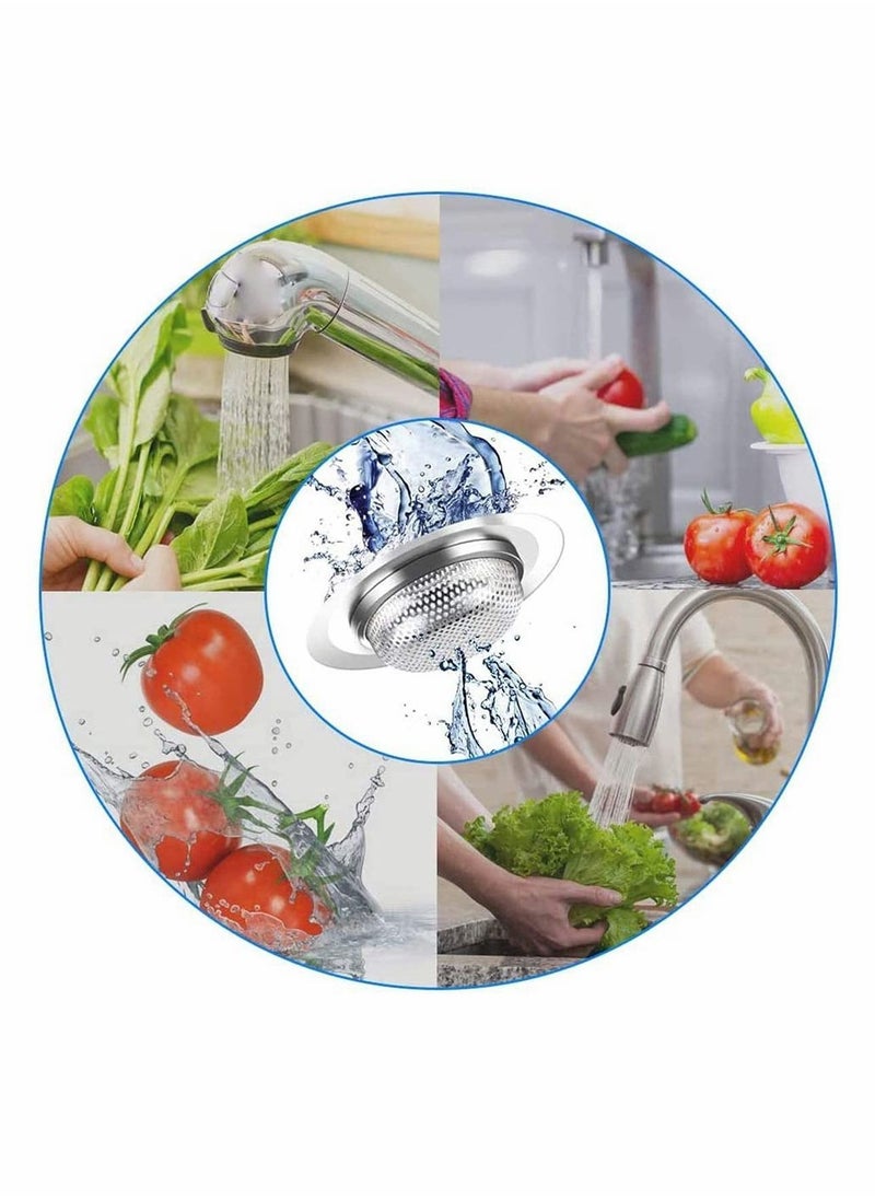 Y&D Kitchen Sink Strainer Basket Catcher 4.0 inch Diameter, Wide Rim Perfect for Most Drains, Anti-Clogging Micro Perforation Holes Drain Screen, Rust Free, Dishwasher Safe  - Image 2