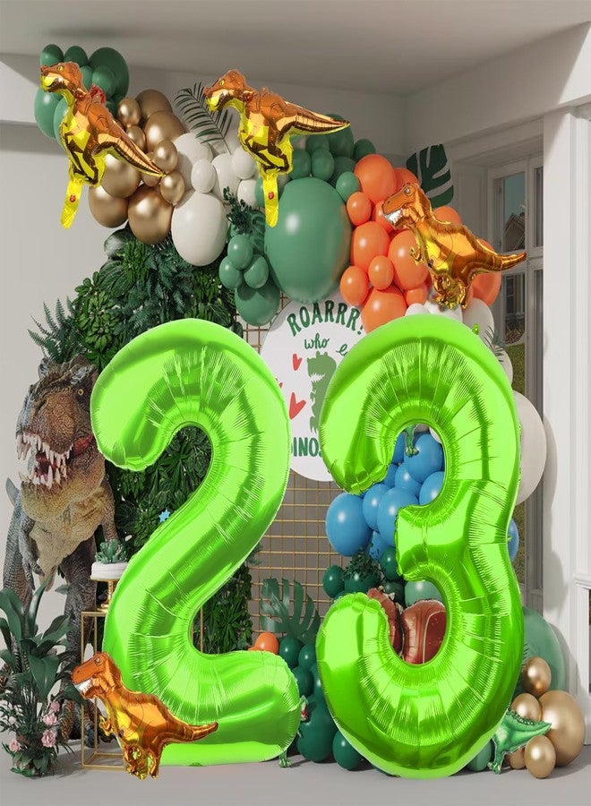 LEBERY Dinosaur Number 3 Ballloon, 40 Inch Green Number 3 Balloon, Mini Dino Foil Balloons Baby Dinosaur Balloons for Kid Dino Theme Jungle 3rd Birthday Baby Shower Party Decorations - Image 5