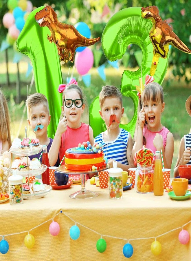 LEBERY Dinosaur Number 3 Ballloon, 40 Inch Green Number 3 Balloon, Mini Dino Foil Balloons Baby Dinosaur Balloons for Kid Dino Theme Jungle 3rd Birthday Baby Shower Party Decorations - Image 4