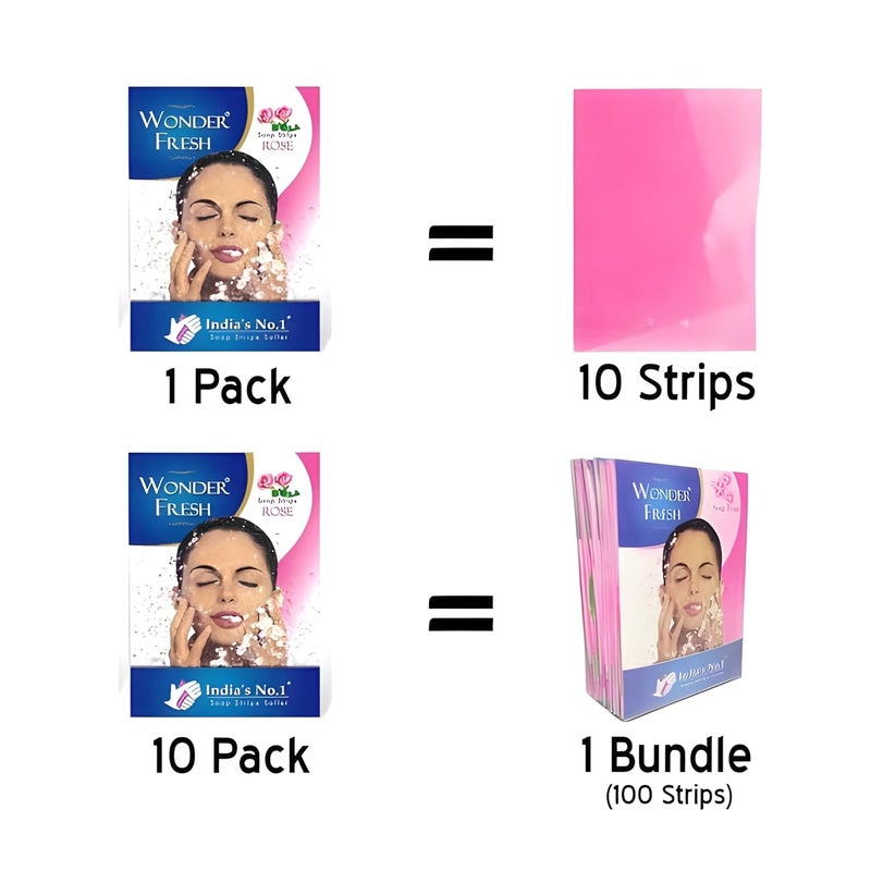 Generic Jasmine Fragrance Fresh Paper Soap Strips TravelFriendly for OntheGo Hand Wash 100pc for Home and Kitchen Ideal for Daily Use EcoFriendly Durable and LongLasting - Image 3