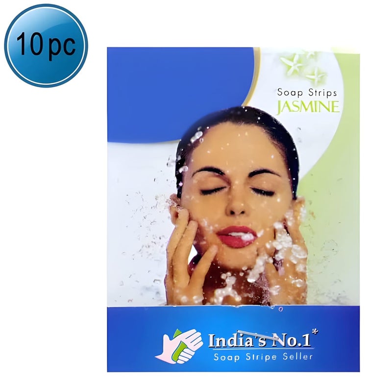 Generic Jasmine Fragrance Fresh Paper Soap Strips TravelFriendly for OntheGo Hand Wash 100pc for Home and Kitchen Ideal for Daily Use EcoFriendly Durable and LongLasting - Image 5