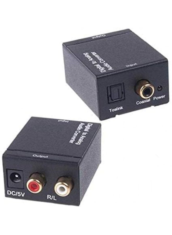 Analog to Digital Audio Converter – RCA to Optical Toslink Adapter – Easy-to-Use, Compact & High-Quality Sound Converter for Daily Use - Image 3