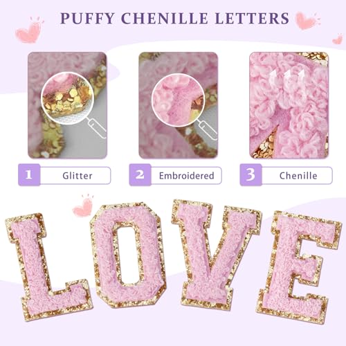 COSHAYSOO Trendy Christmas Birthday Party Favor Gifts Initial Wallets for Teen-Girls Women Dance Recital Performance Cheer Cheerleader Team Gifts Chenille Letter B Purple - Image 5