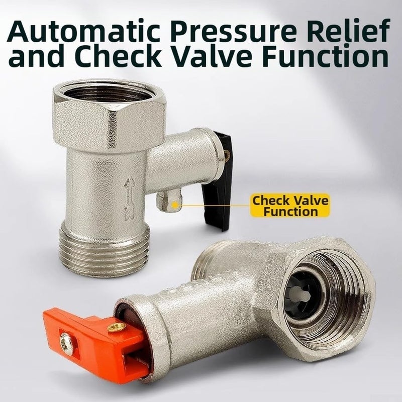 All Copper 4 Inch Water Heater Safety Valve Pressure Relief Check Valve 1 0 MPa - Image 5