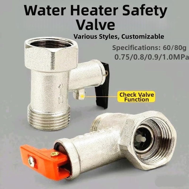All Copper 4 Inch Water Heater Safety Valve Pressure Relief Check Valve 1 0 MPa - Image 3