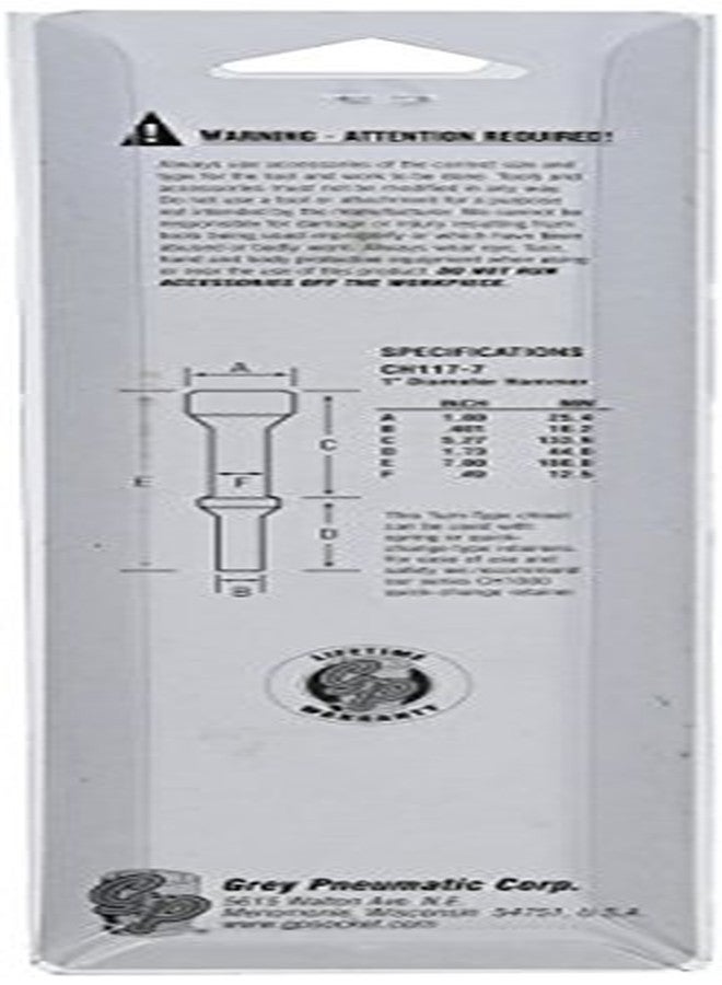 Grey Pneumatic (CH117-7) 7" Length 1" Diameter Hammer - Image 3