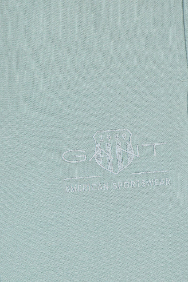 GANT Women Regular Fit Embroidered Logo Jogger Pants, Turquoise - Image 5