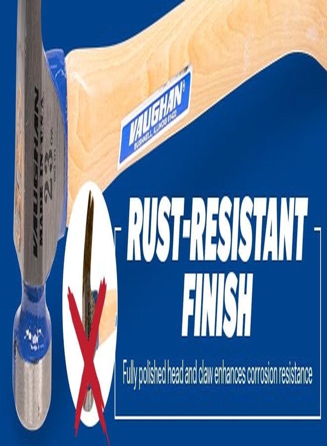 VAUGHAN CF4P California Framer Hammer, 16 oz Smooth Head, Nail Starter, Made In The USA, VN11801 - Image 5