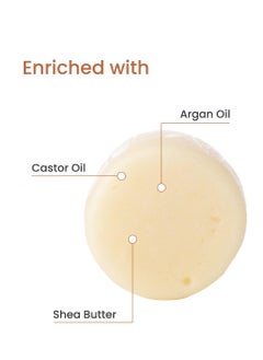Earth Rhythm Earth Rhythm Argan Conditioner Bar, | Deep Conditions Hair, Balance Scalp pH levels, Prevent Dryness, Boost Shine, Certified Natural, Plastic Free - 80g  - Image 3