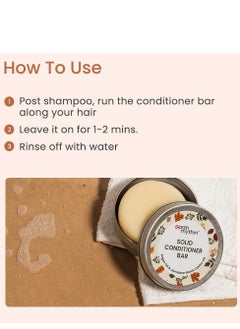 Earth Rhythm Earth Rhythm Argan Conditioner Bar, | Deep Conditions Hair, Balance Scalp pH levels, Prevent Dryness, Boost Shine, Certified Natural, Plastic Free - 80g  - Image 5