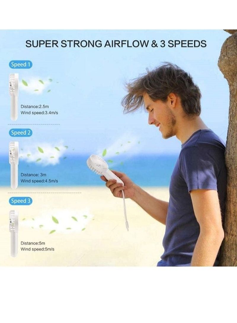 نيبمينينت تسوق  وPortable Mini Handheld Fan with Dual-Bladed Fan أونلاين في الإمارات - Image 3