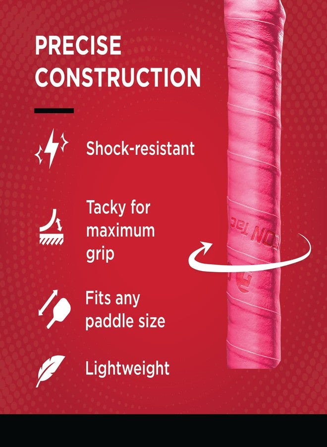 جاما مقبض GAMMA الرياضي اللاصق النيون، مقبض لاصق لمضارب التنس، والبيكلبول، والاسكواش، والريشة الطائرة، عبوة متنوعة من 3 قطع - Image 3