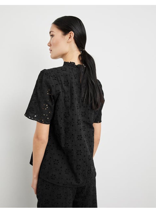 GERRY WEBER Short sleeve blouse with hole lace  - Image 4