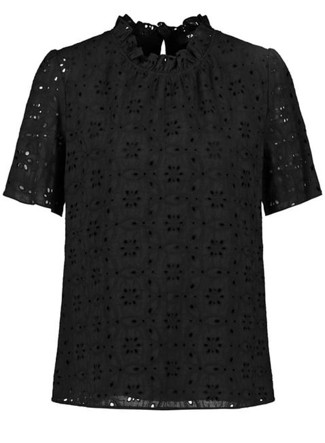 GERRY WEBER Short sleeve blouse with hole lace  - Image 1