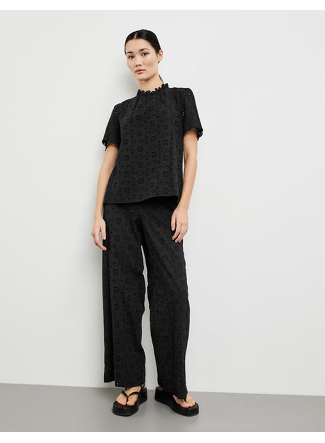 GERRY WEBER Short sleeve blouse with hole lace  - Image 3
