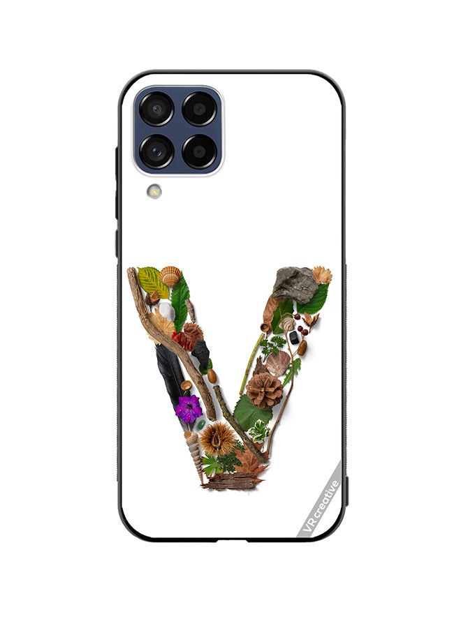 VR CREATIVE Protective Case Cover For Samsung Galaxy M33 Alphabet V Design Multicolour - Image 1