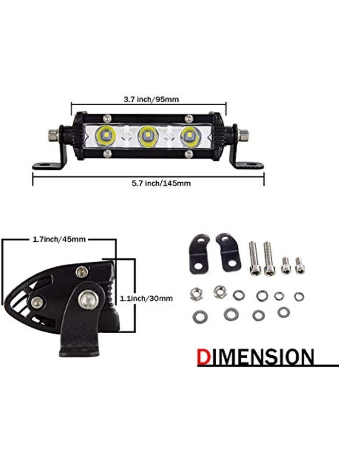 Generic 7 Inch 18 Cm 30 W Led Auxiliary Headlight 12 V Led Headlight Car Ip67 Waterproof Floodlight Work Light Led For Tractor Off-Road Suv Utv Atv Reversing Light - Image 2