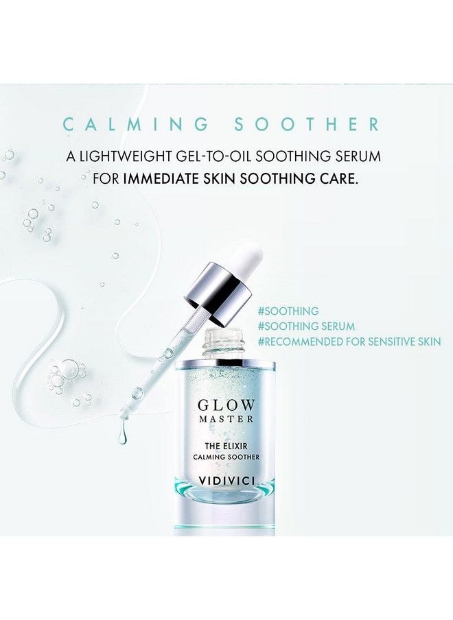 Vidivici - Glow Master The Elixir Calming Soother Soothing Face Serum With Aloe Cica And Panthenol For Sensitive Skin Redness Relief Moisturizing Oil Formula 1.01 Fl.Oz. - Image 1