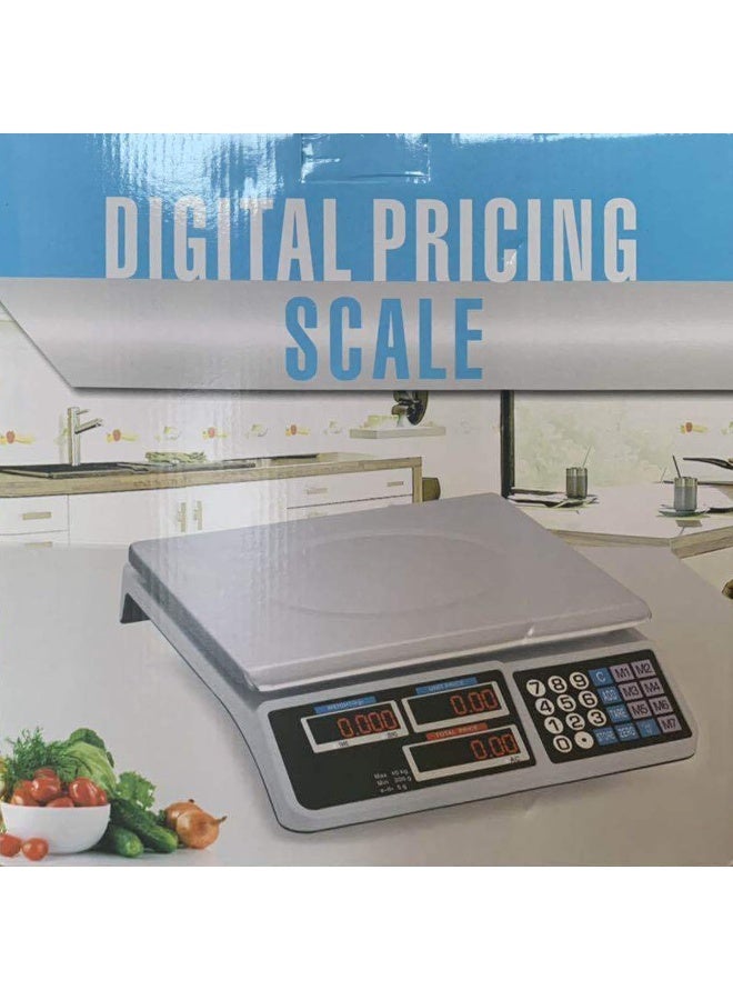 DubaiGallery ميزان فواكه فواكه 40 سعة 40 كجم، تصميم موفر للمساحة - Image 5