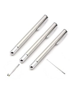 SYOSI 2 Pack Stainless Steel Retractable Pointers, Telescopic Pointer Hand Pointer Extendable Telescopic Pointer Stick Long Teaching Pointer for Classroom Office  - Image 1
