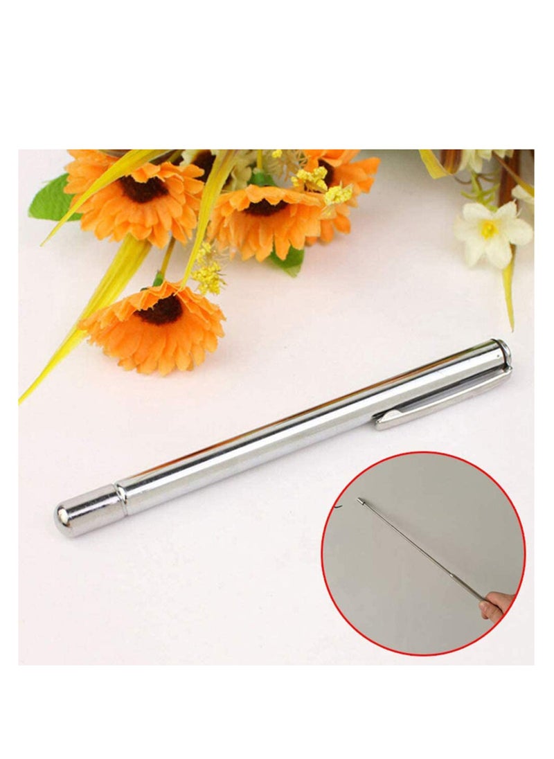 SYOSI - 2 Pack Stainless Steel Retractable Pointers, Telescopic Pointer Hand Pointer Extendable Telescopic Pointer Stick Long Teaching Pointer for Classroom Office - Image 1