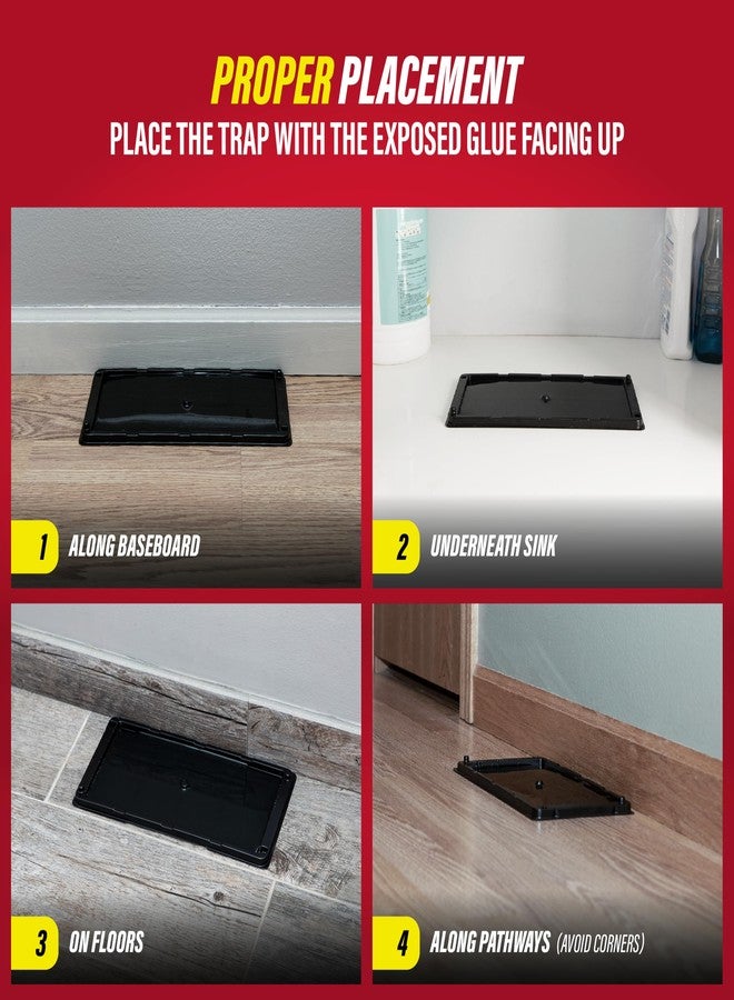 Catchmaster Rat, Snake and Mouse Traps 6Pk, Large Bulk Glue Rat Traps for Home, Adhesive Plastic Tray for Inside House, Snake, Mice, & Spider Catcher, Pest Control for House & Garage - Image 5