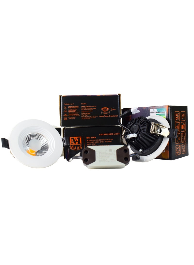 ماس طقم مصابيح لمبات ليد عالية الجودة يتكون من 10 قطع , إضاءة للغرف والمنزل والحدائق - Image 2