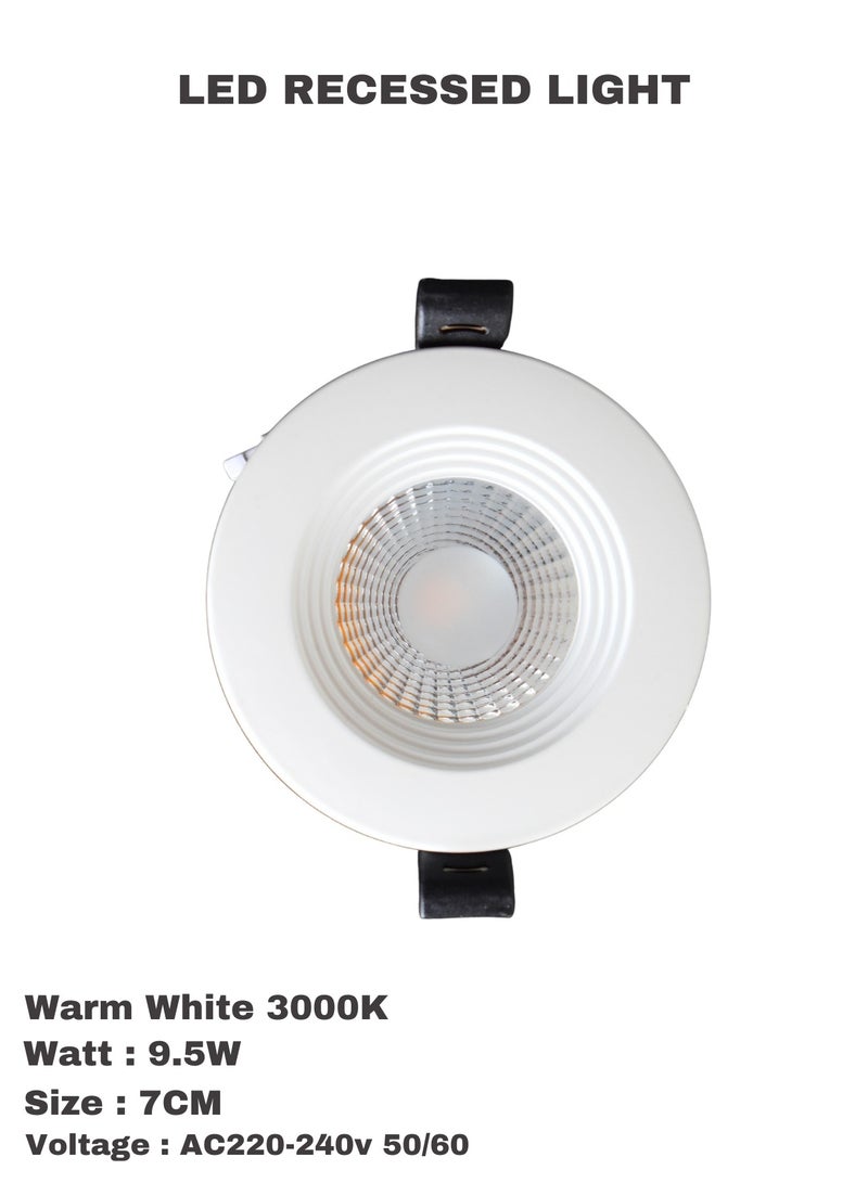 ماس طقم مصابيح لمبات ليد عالية الجودة يتكون من 10 قطع , إضاءة للغرف والمنزل والحدائق - Image 4