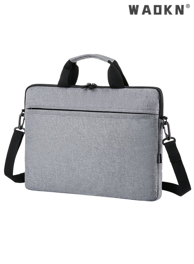 WAOKN 15.6 Inch Laptop Bag Lightweight Computer Bag Travel Business Briefcase Water Resistance Shoulder Messenger Bag Business Briefcase College 14-15.6 Inch Laptop Carrier for Men and Women Work Office  - Image 1