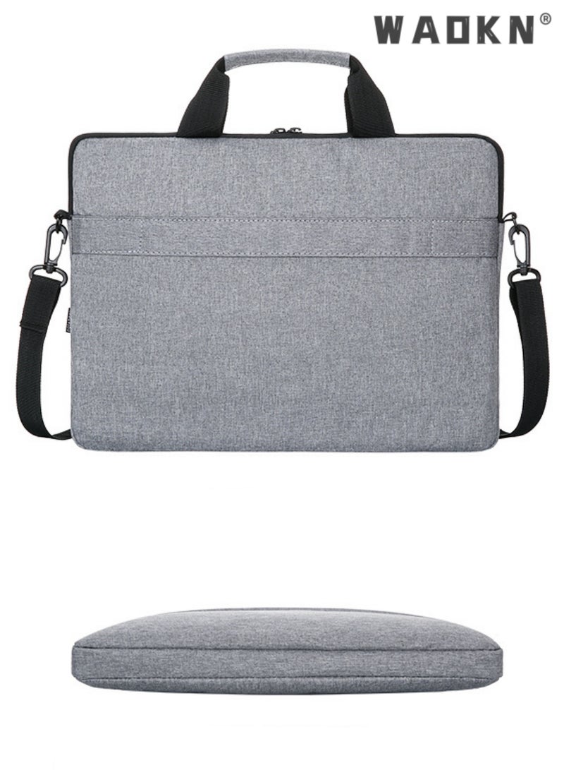 WAOKN 15.6 Inch Laptop Bag Lightweight Computer Bag Travel Business Briefcase Water Resistance Shoulder Messenger Bag Business Briefcase College 14-15.6 Inch Laptop Carrier for Men and Women Work Office  - Image 3